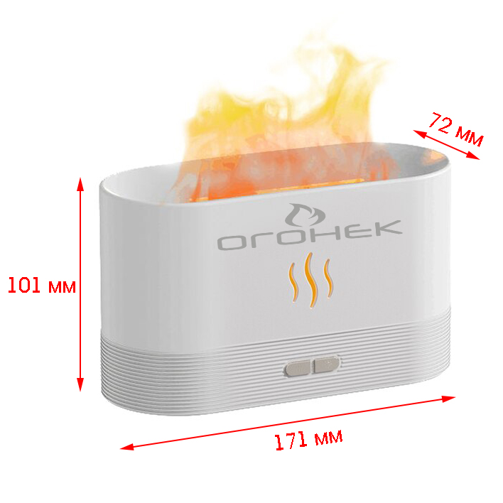 Огонек OG-HOM06 Белый увлажнитель воздуха (180мл,USB,RGB)