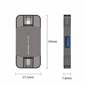 Орбита OT-PCR26 картридер OTG (USB, Lightning, Type-C)