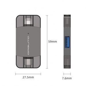 Орбита OT-PCR26 картридер OTG (USB, Lightning, Type-C)