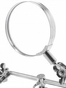 Третья рука для пайки, универсальный держатель на подставке с лупой 2 руки Орбита OT-INL60