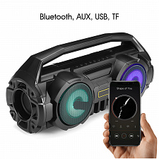 Орбита OT-SPB99 Черная колонка BT (10Вт)