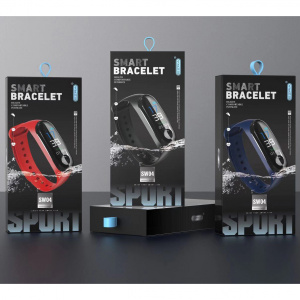 EZRA SW04 Черный спорт браслет 