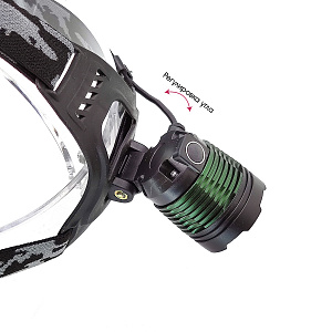 Патриот PT-FLG05 фонарь налобный (1L,18650, ZOOM)