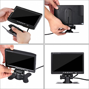 TDS TS-CAV34 Монитор 2 канала и камера автомобильные в наборе (7",800*400,9-45В)