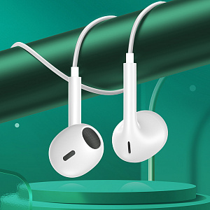 SENDEM G34T Белые наушники - гарнитура (TYPE-C)