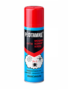 Рефтамид Максимум Антикомар - антимошка - антиклещ, 147мл
