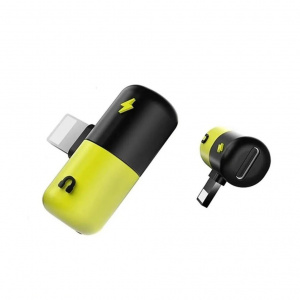 TDS GL-012 двойной адаптер/переходник для наушников (штекер Lightning - 2 гнезда Lightning)