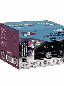 Магнитола для авто 2 DIN с пультом с Bluetooth, AUX, USB универсальная TDS TS-CAM22