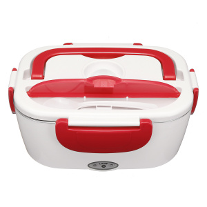 Ланч бокс для еды с подогревом в авто 12/220В Огонёк OG-HOG02 Красный