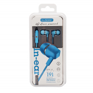 ELMCOEI EV-191 Голубые наушники-гарнитура (3.5мм)