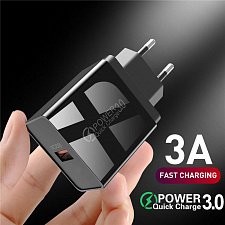 Зарядное устройство для телефона, Быстрая зарядка 20W адаптер QC 3.0 Орбита OT-APU55 Черный