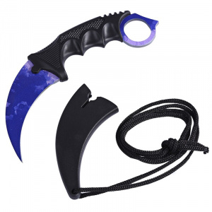 Патриот PT-TRK13 нож складной (Керамбит, волны синий)