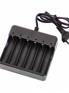 Зарядное устройство для аккумуляторов 18650 на 6 слотов Орбита OT-APZ12