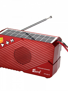 Fepe FP-93-S радиоприёмник аккумуляторный (USB,TF,Bluetooth, солнч. панель)