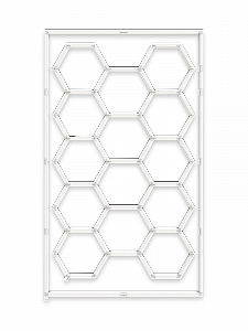 Модульное светодиодное освещение для детейлинга СОТЫ 14шт 680W, комплект 2435х4850 мм Огонёк OG-LDP47