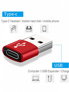 OTG переходник USB TYPE-C - USB адаптер Орбита OT-SMA29