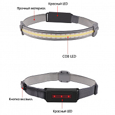 Патриот PT-FLG37 фонарь налобный лента (аккум)