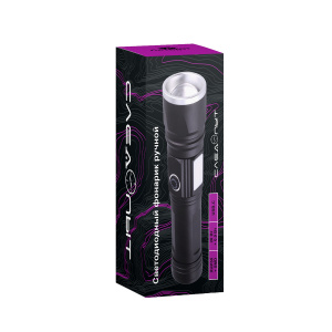 Патриот PT-FLR38 Черный фонарь ручной (1L, 18650.,ZOOM)