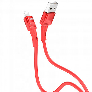 HOCO U82 Красный кабель USB 2.4A (iOS Lighting) 1.2м