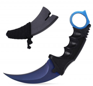 Патриот PT-TRK14 нож складной (Керамбит, синий)