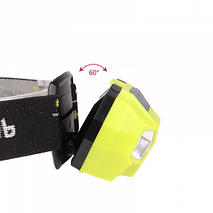 Патриот PT-FLG34 фонарь налобный (3L, аккум, дат.движ)