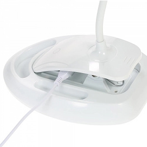 Лупа настольная с подсветкой на гибкой ноге с прищепкой 2 в 1 Орбита OT-INL51