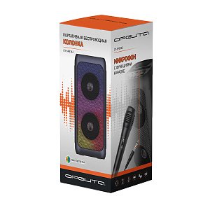 Колонка блютуз беспроводная с подсветкой и микрофоном Орбита OT-SPB142