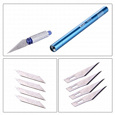 Канцелярский нож со сменными лезвиями Патриот PT-INO03