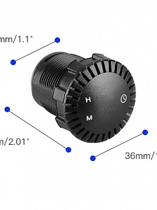 Орбита OT-CLC04(CAU54) Зеленые часы автомобильные (Врезные)