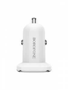 BOROFONE BZ12A Белый ЗУ авто USB (QC3.0, 3000mA)