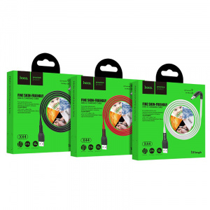HOCO X44 Красный кабель USB 2.4A (microUSB) 1м