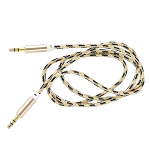 Орбита OT-AVC28 Золотой кабель аудио (Джек 3,5 мм на Джек 3,5 мм) 1м