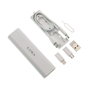 EZRA DC195 Белый кабель PD с переходниками  (TYPE-C-TYPE-C) 27см