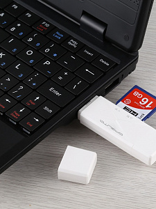 Орбита OT-PCR16 Белый картридер OTG (TF, SD, microUSB, Type-C)