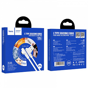 HOCO X46 Белый кабель USB 2.4A (microUSB) 1м