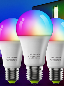 Умная светодиодная лампочка RGBCW E27 с Алисой Wi-Fi Орбита OT-HOS16