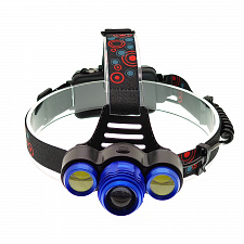 Патриот PT-FLG22 фонарь налобный (3L, 2*18650.,ZOOM)