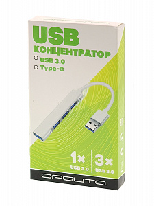 USB HUB разветвитель Type-C 3.0 на 4 порта Орбита Орбита OT-PCR18