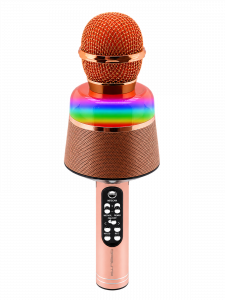 Орбита OT-ERM10 Розовый RGB микрофон (Bluetooth, динамики, USB)