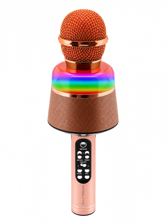 Орбита OT-ERM10 Розовый RGB микрофон (Bluetooth, динамики, USB)