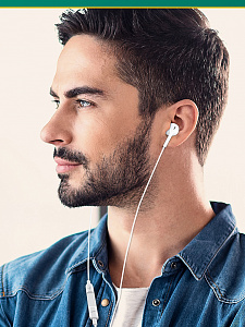 SENDEM G34T Белые наушники - гарнитура (TYPE-C)