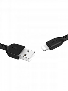 HOCO X13 Черный кабель USB 2.4A (iOS Lighting) 1м