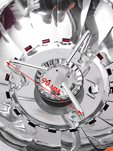 Плитка газовая туристическая с ветрозащитой Огонек OG-TRD03