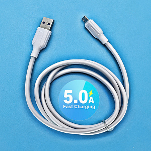 Орбита OT-SMM52 Белый кабель USB 5A (microUSB) 1м
