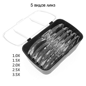 Лупа налобная увеличительная с подсветкой Орбита OT-INL09