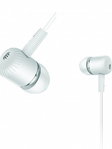 Орбита OT-ERG59 Белые наушники-гарнитура (3.5мм)