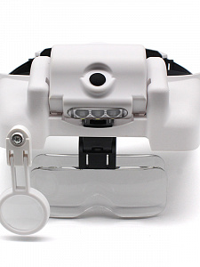 Лупа очки налобная увеличительная с подсветкой Орбита OT-INL64