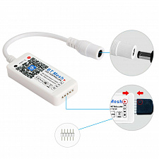 Огонек OG-LDL32 LED контроллер DC 5-24В (Bluetooth, RGBW, 5PIN)