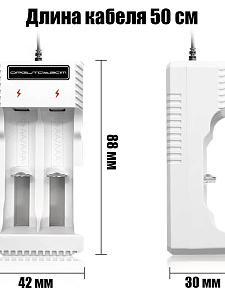 Зарядное устройство для аккумуляторов АА/ААА на 2 слота Орбита OT-APZ20