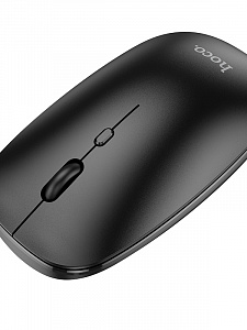 HOCO GM15 Черная мышь беспроводная (USB, 2.4ГГц+ВТ, 10м)
